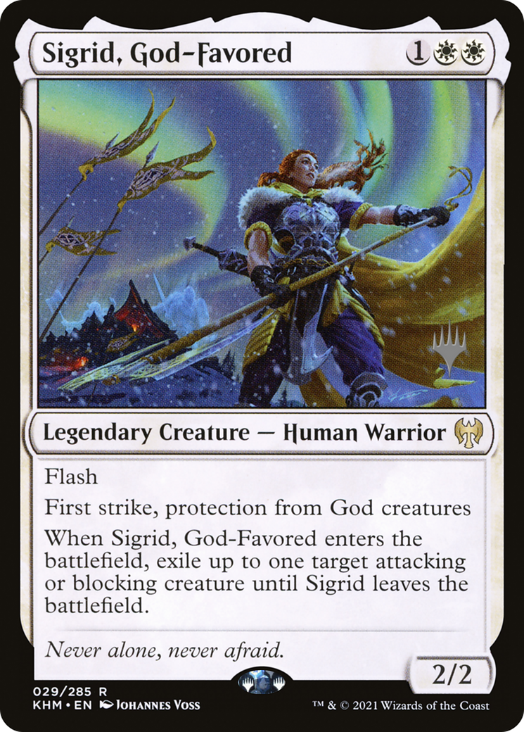 Sigrid, God-Favored (PPKHM-29P) - Kaldheim Promos Foil