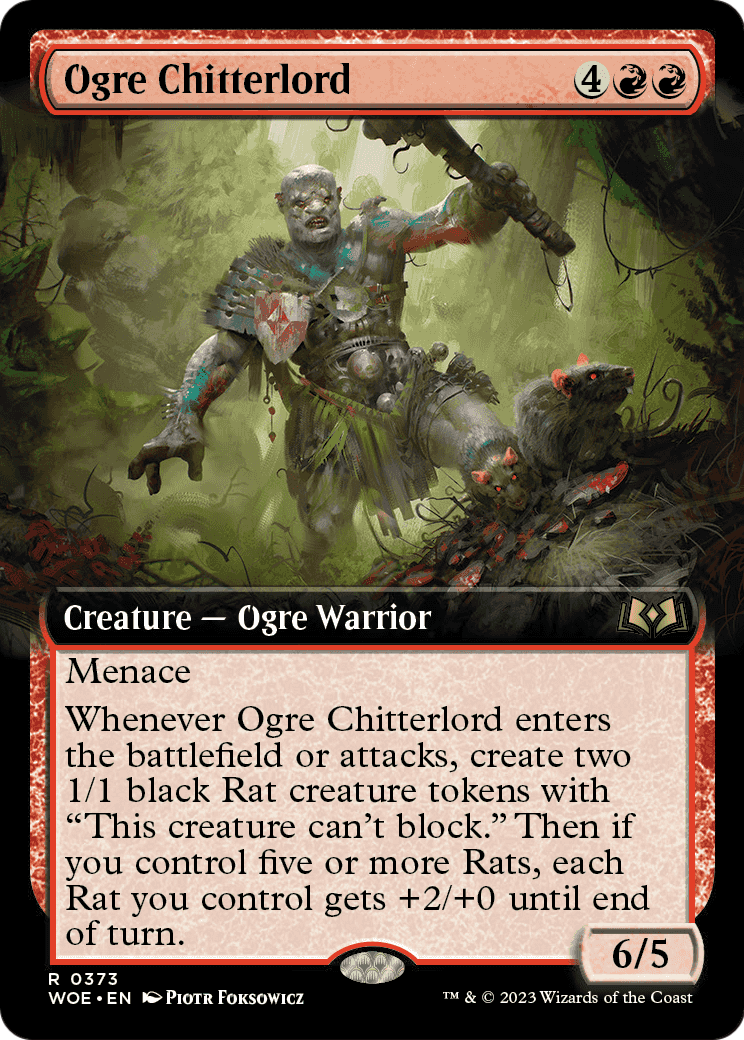 Ogre Chitterlord (Extended Art) (WOE-373) - Wilds of Eldraine: (Extended Art)