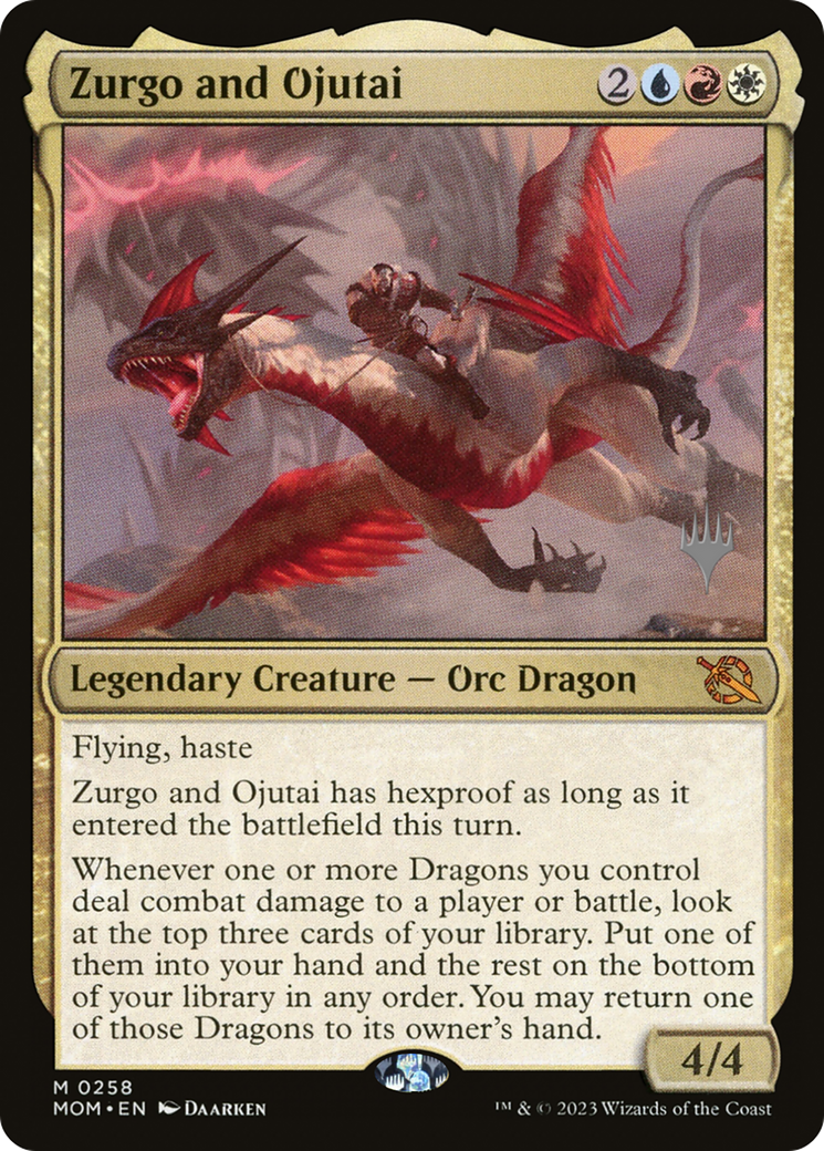 Zurgo and Ojutai (PPMOM-258) - March of the Machine Promos