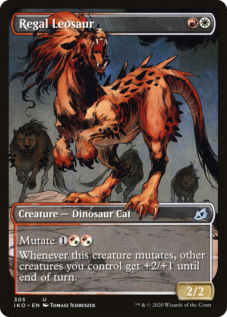 Regal Leosaur (Showcase) (IKO-305) - Ikoria: Lair of Behemoths: (Showcase) Foil