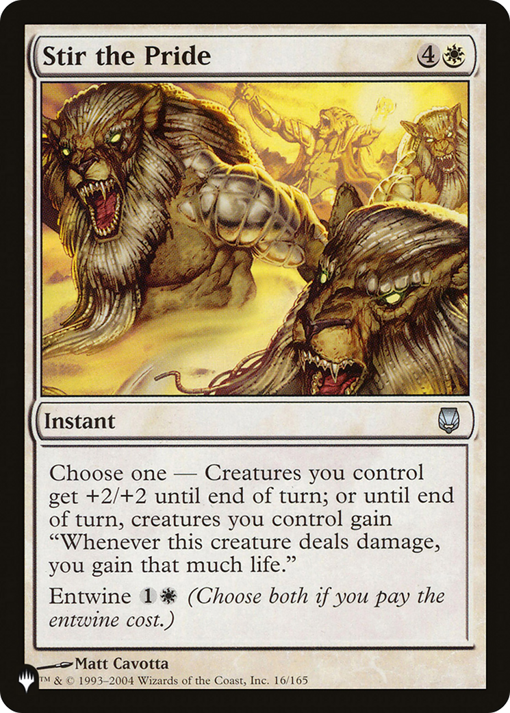 Stir the Pride (LIST-16/165) - The List