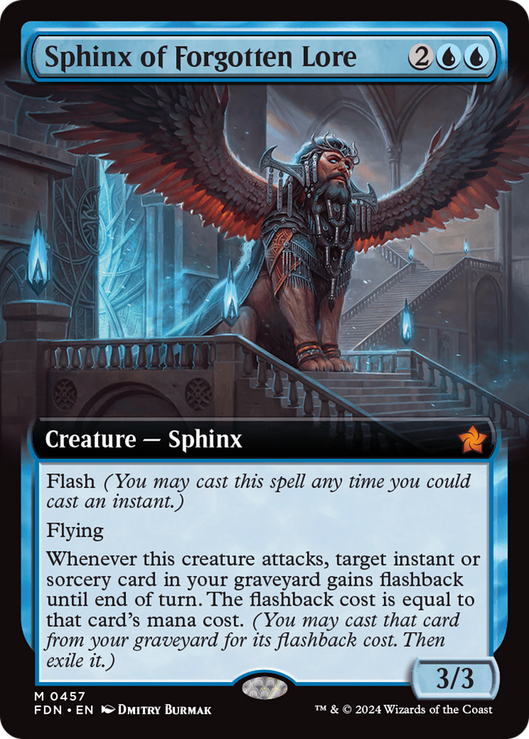Sphinx of Forgotten Lore (Extended Art) (FDN-457) - Foundations: (Extended Art)