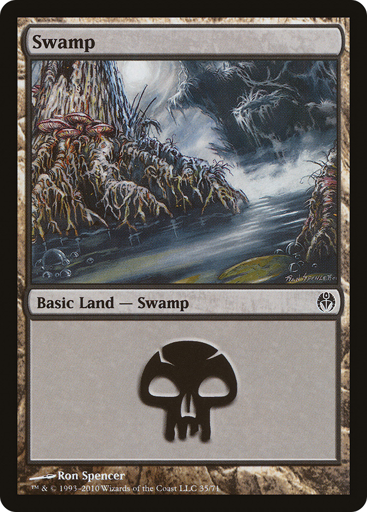 Swamp (35) (DDE-035) - Duel Decks: Phyrexia vs. the Coalition