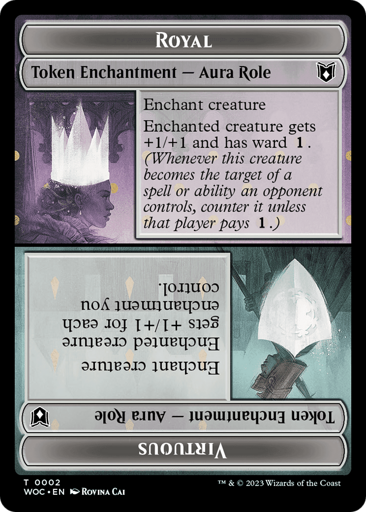 Royal // Virtuous (TWOC-002) - Wilds of Eldraine Commander Tokens