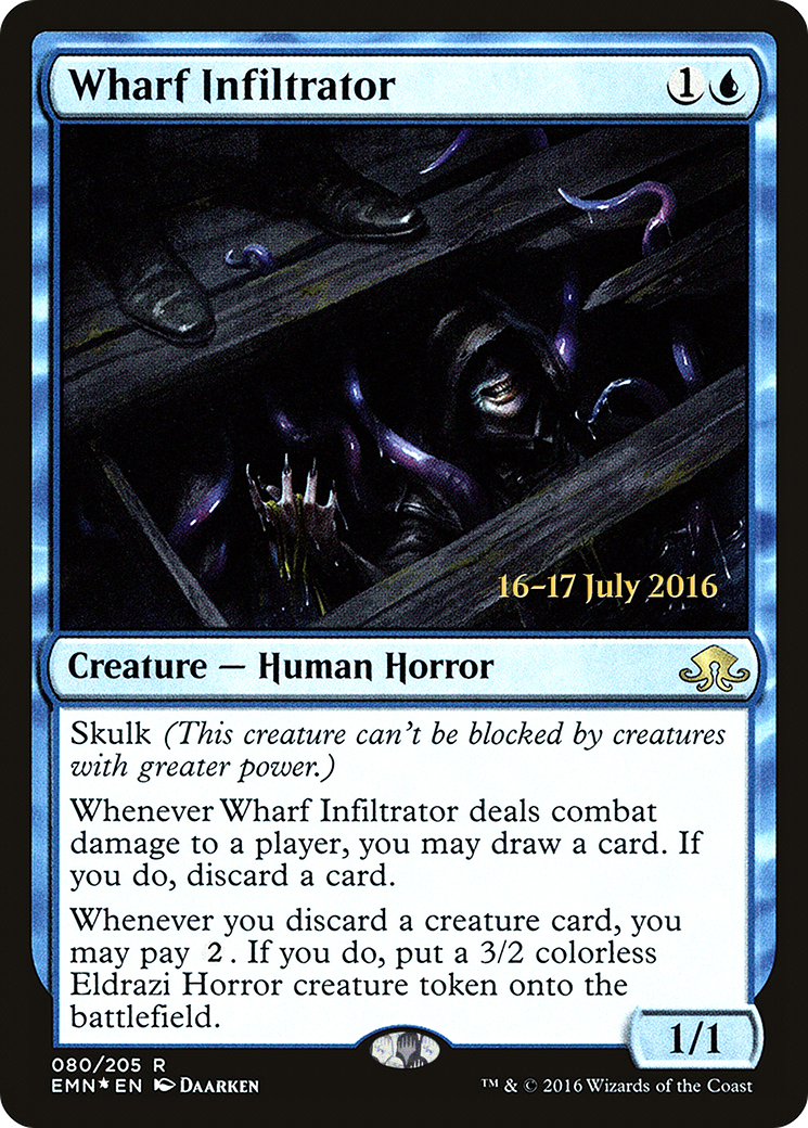 Wharf Infiltrator (PRE-080) - Eldritch Moon Promos Foil