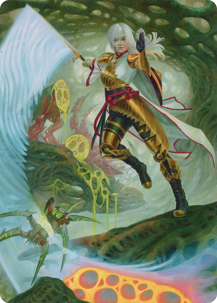 The Eternal Wanderer // The Eternal Wanderer (AONE-003) - Phyrexia: All Will Be One Art Series (Borderless) Foil
