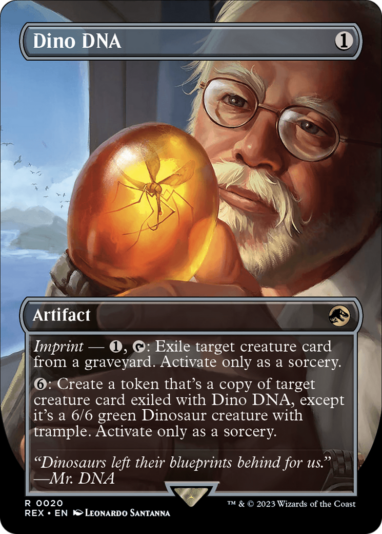 Dino DNA (Borderless) (REX-020) - Jurassic World Collection (Borderless) Foil