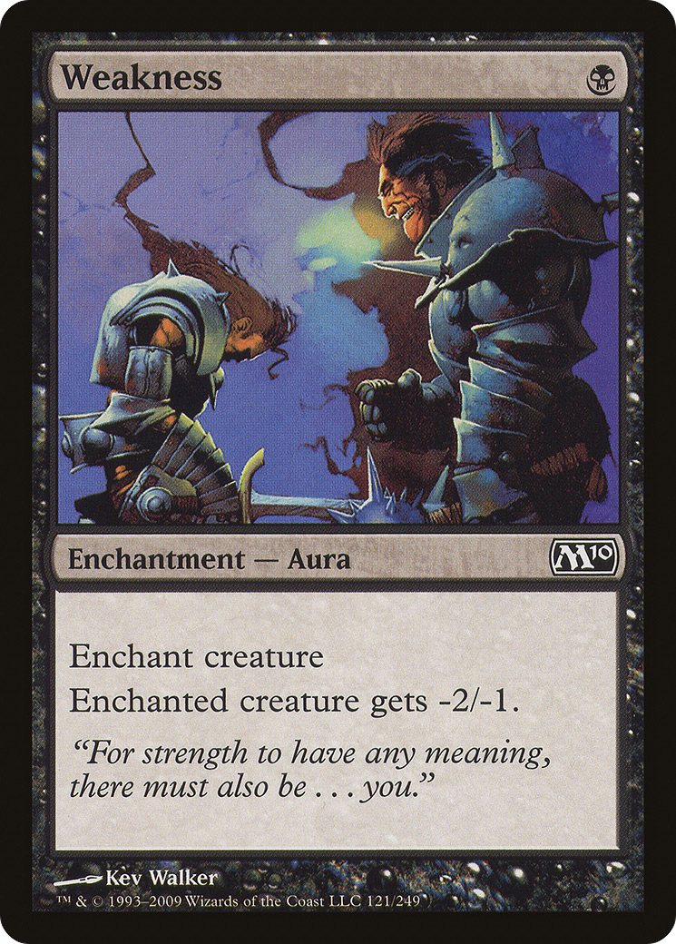 Weakness (M10-121) - Magic 2010 Foil