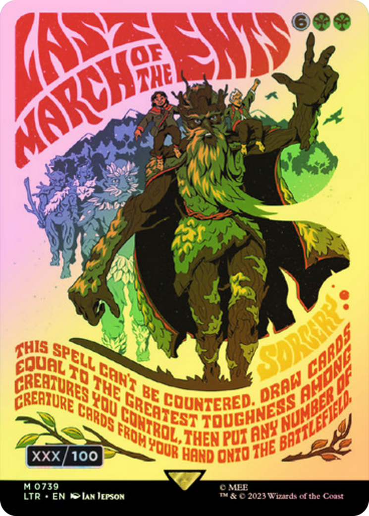 Last March of the Ents (Borderless Poster) (Serial Numbered) (LTR-739) - The Lord of the Rings: Tales of Middle-earth (Borderless) Foil