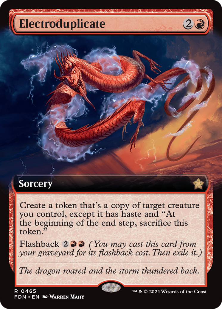 Electroduplicate (Extended Art) (FDN-465) - Foundations: (Extended Art) Foil