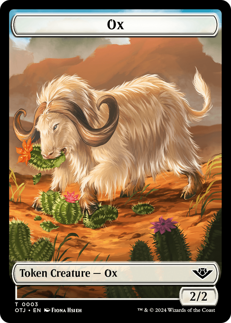 Ox (TOTJ-003) - Outlaws of Thunder Junction Tokens