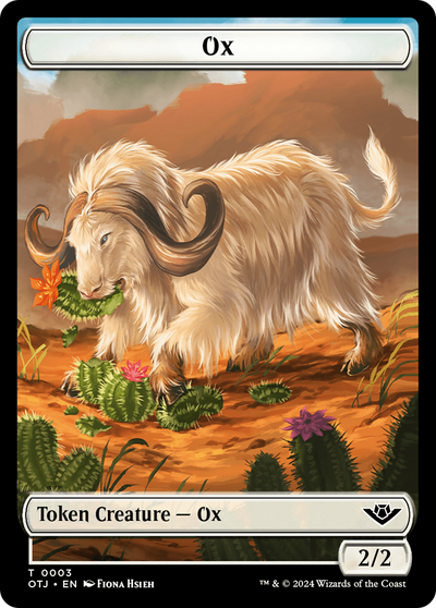 Ox (TOTJ-003) - Outlaws of Thunder Junction Tokens Foil