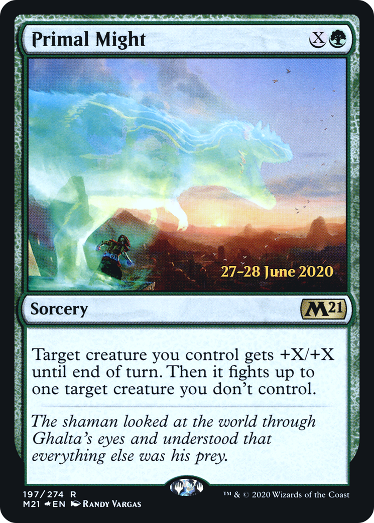 Primal Might (PRE-197) - Core Set 2021 Promos Foil