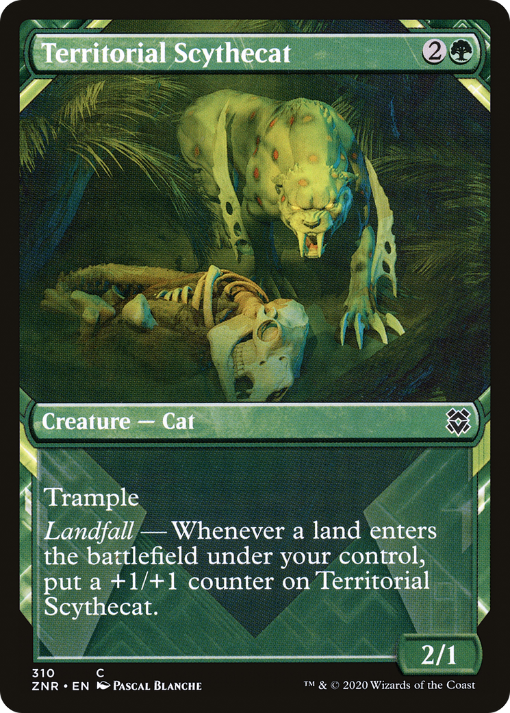 Territorial Scythecat (Showcase) (ZNR-310) - Zendikar Rising: (Showcase)