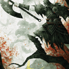 Garruk's Uprising // Garruk's Uprising (AWOE-072) - Wilds of Eldraine Art Series (Borderless) Foil