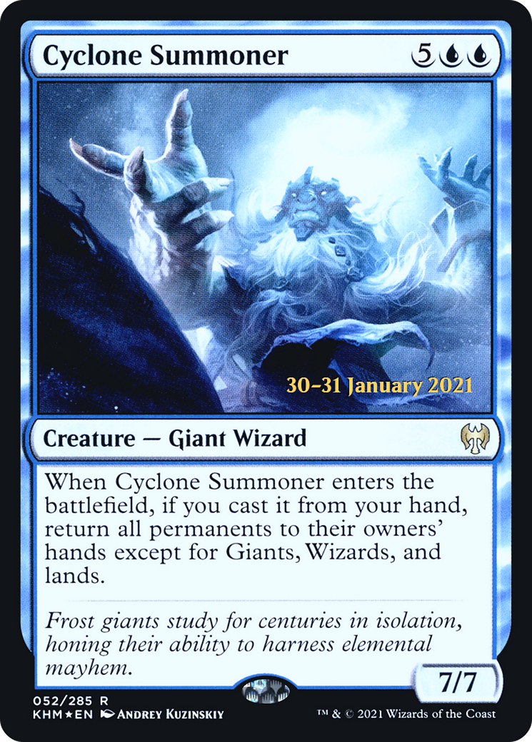 Cyclone Summoner (PRE-052) - Kaldheim Promos Foil