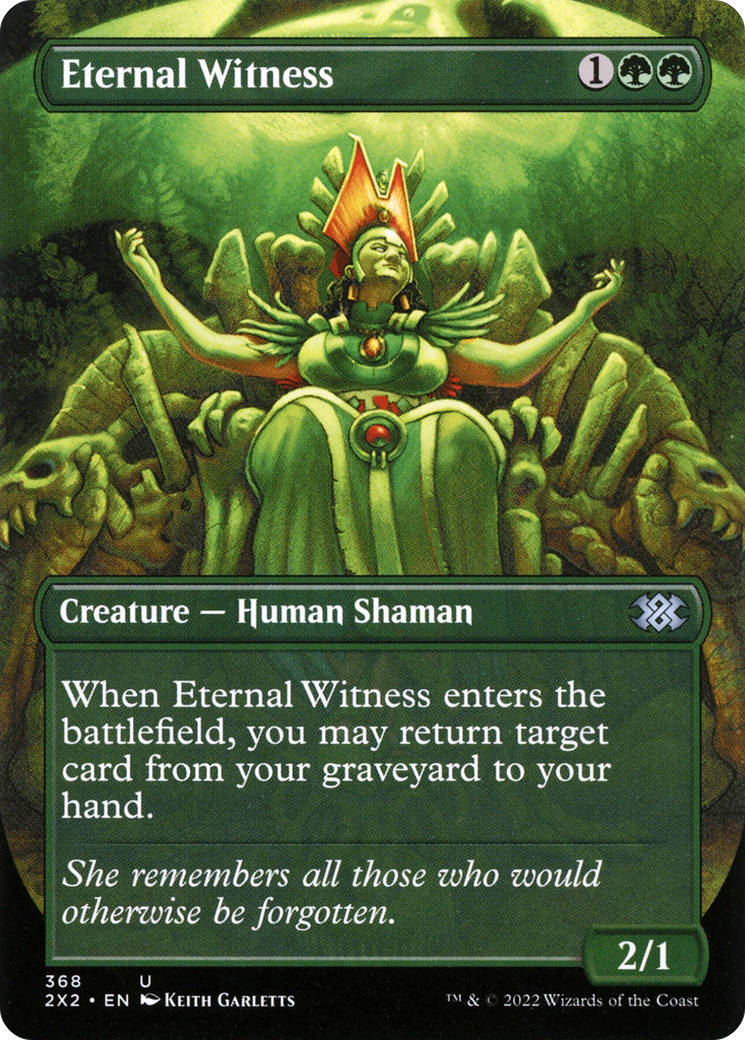 Eternal Witness (Borderless) (2X2-368) - Double Masters 2022 (Borderless)