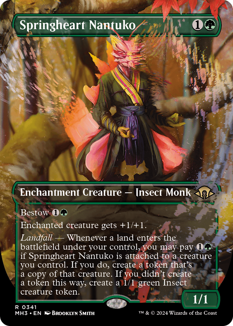 Springheart Nantuko (Borderless) (MH3-341) - Modern Horizons 3 (Borderless)