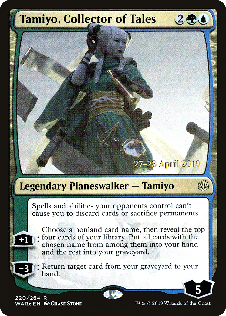 Tamiyo, Collector of Tales (PRE-220) - War of the Spark Promos Foil