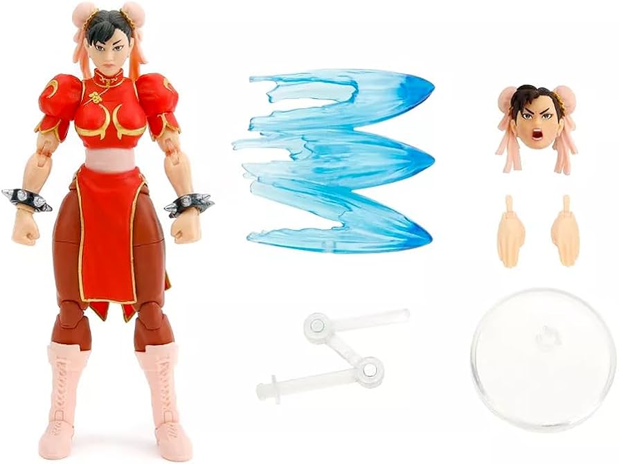 Street Fighter II: Chun-Li 6 Inch Figure (Player 2 Red)