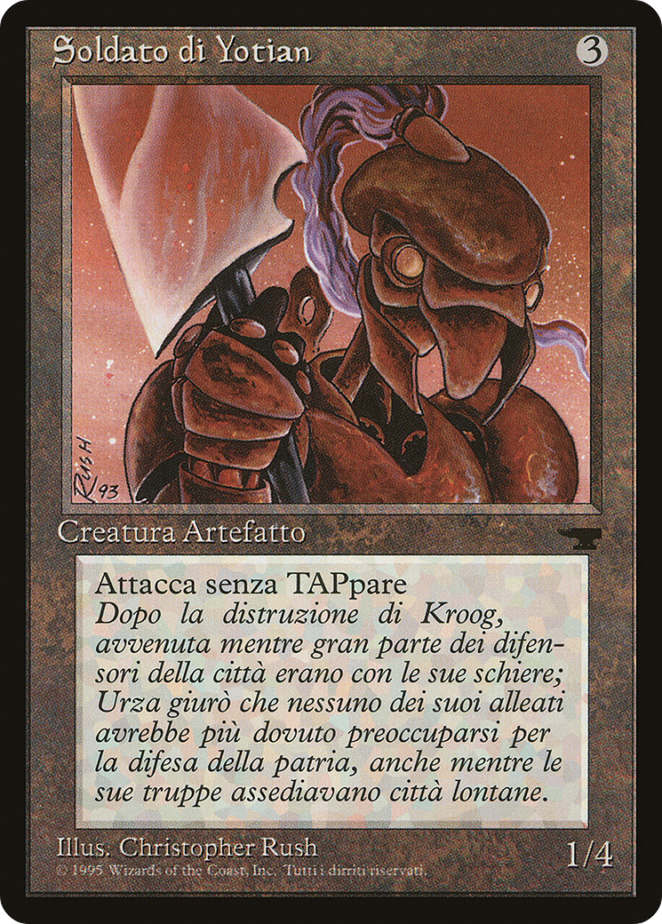 Yotian Soldier (Italian) - "Soldato di Yotian" (REN-) - Rinascimento