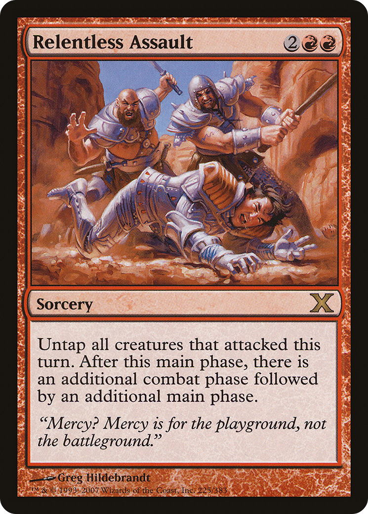 Relentless Assault (10E-225) - Tenth Edition Foil