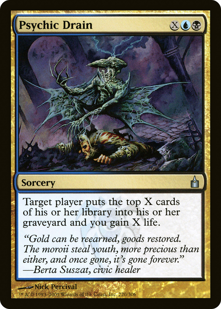 Psychic Drain (RAV-220) - Ravnica: City of Guilds Foil