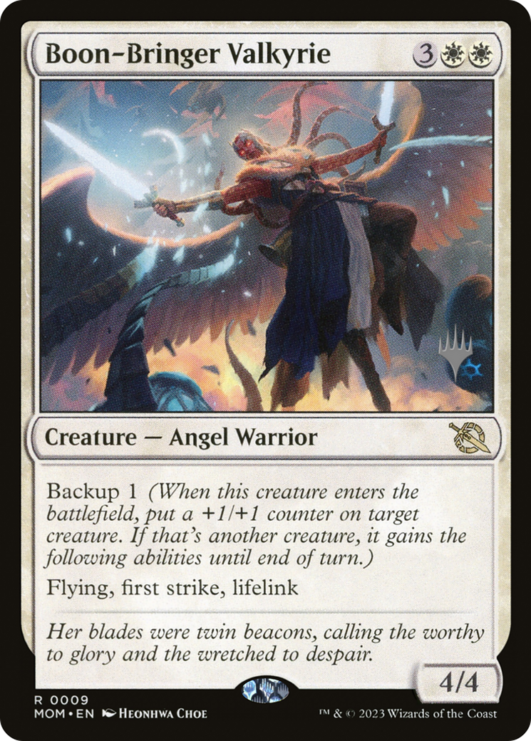 Boon-Bringer Valkyrie (PPMOM-009) - March of the Machine Promos Foil