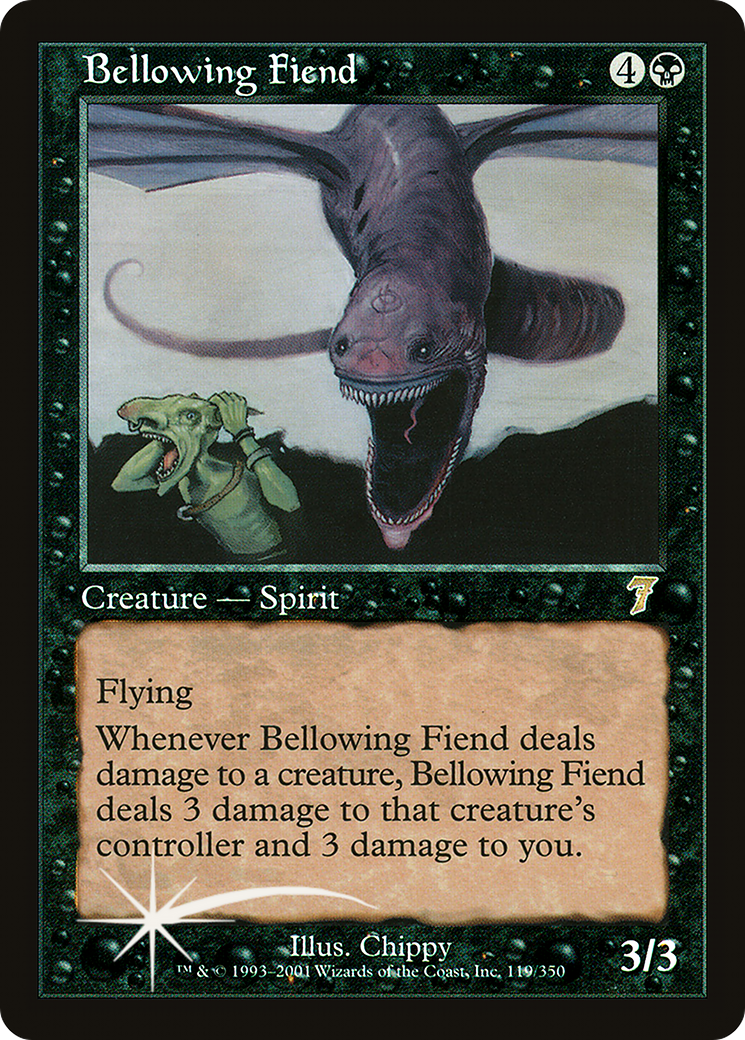 Bellowing Fiend (7ED-119) - 7th Edition Foil