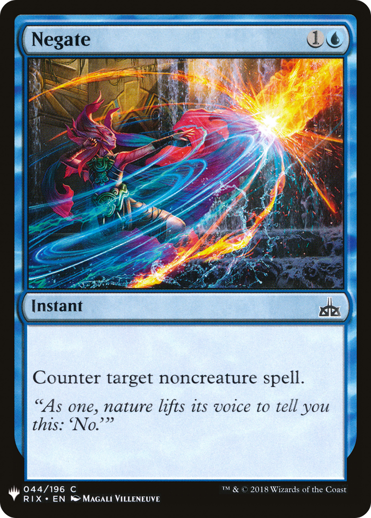 Negate (RIX) (LIST-044) - The List