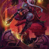 Jaya, Fiery Negotiator // Jaya, Fiery Negotiator (ADMU-035) - Dominaria United Art Series (Borderless) Foil
