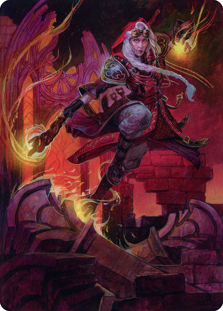 Jaya, Fiery Negotiator // Jaya, Fiery Negotiator (ADMU-035) - Dominaria United Art Series (Borderless) Foil