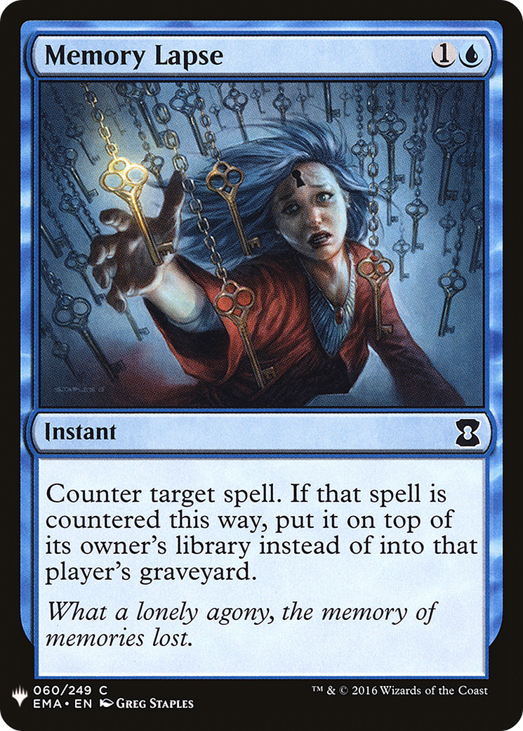 Memory Lapse (LIST-060) - The List