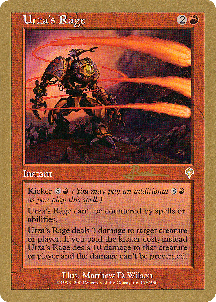 Urza's Rage - 2001 Antoine Ruel (INV) (WCD-) - World Championship Decks 2001