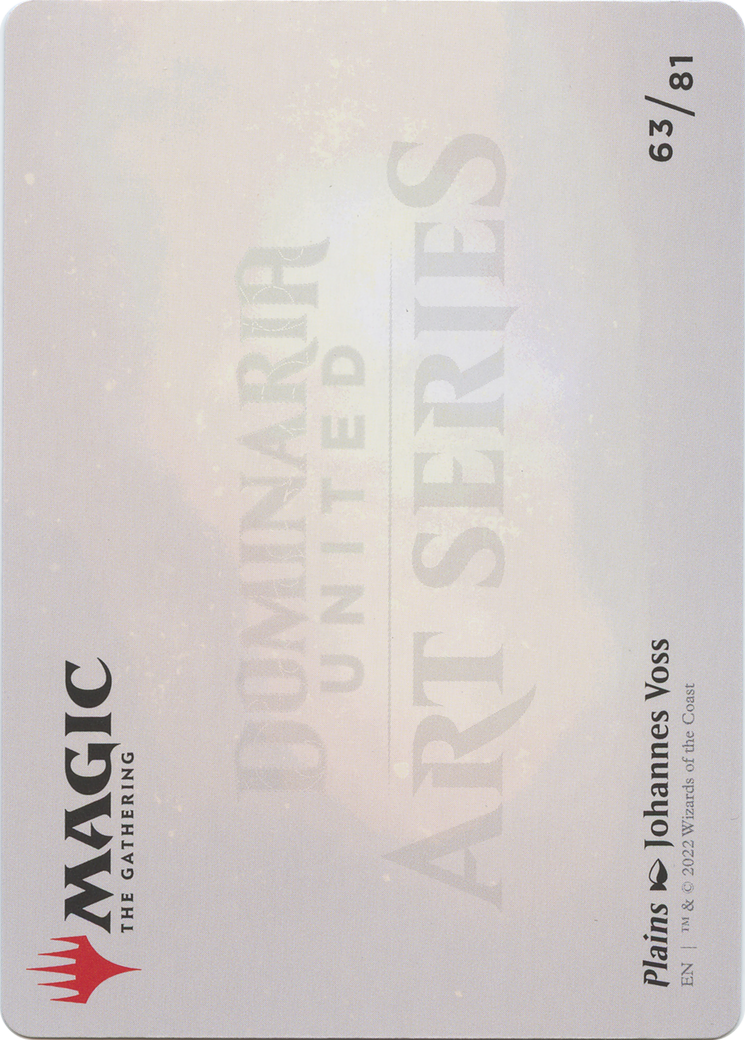 Plains // Plains (ADMU-063) - Dominaria United Art Series (Borderless)