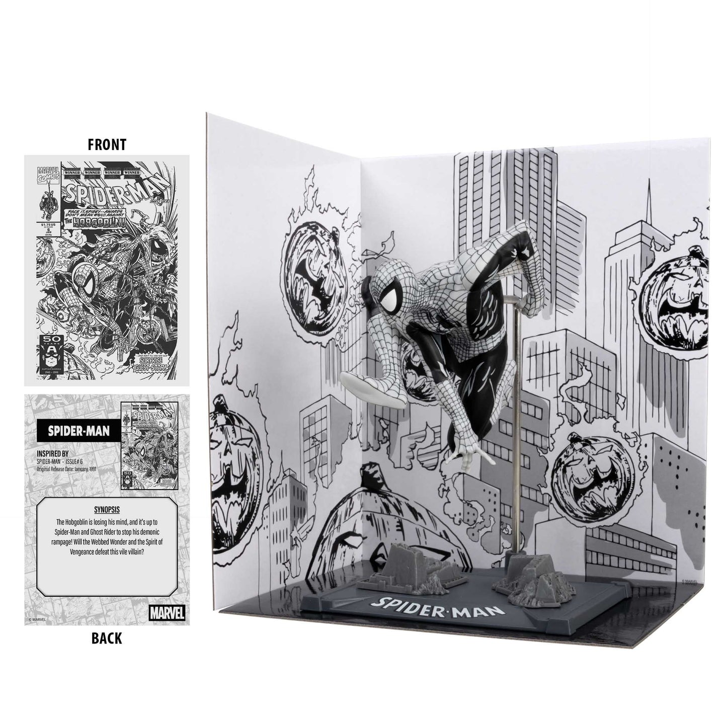Spider-Man Line-Art (Spider-Man #6) Gold Label 1/10th Scale Posed Figure