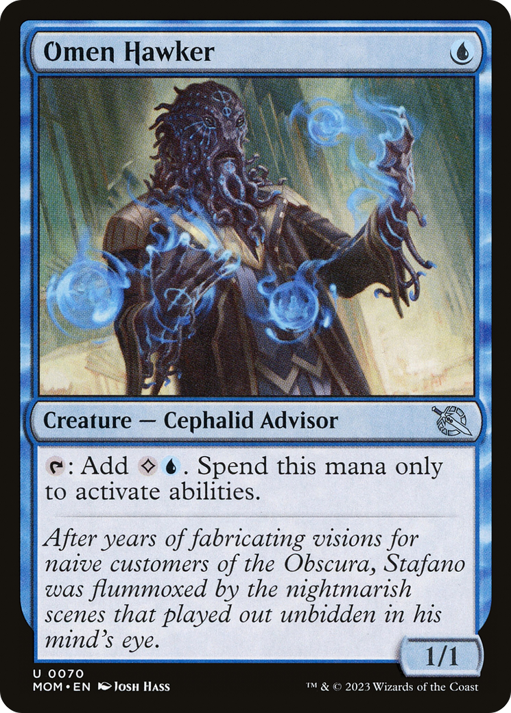 Omen Hawker (MOM-070) - March of the Machine Foil