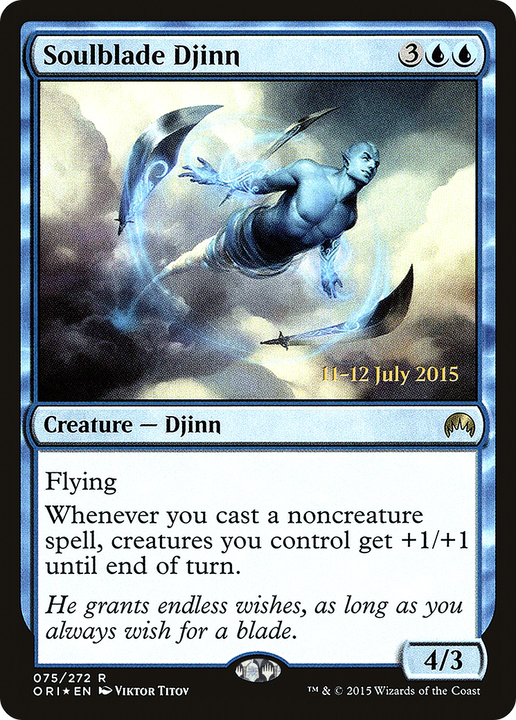 Soulblade Djinn (PRE-075) - Magic Origins Promos Foil