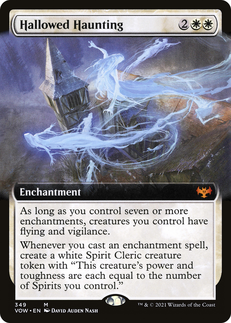 Hallowed Haunting (Extended Art) (VOW-349) - Innistrad: Crimson Vow: (Extended Art) Foil