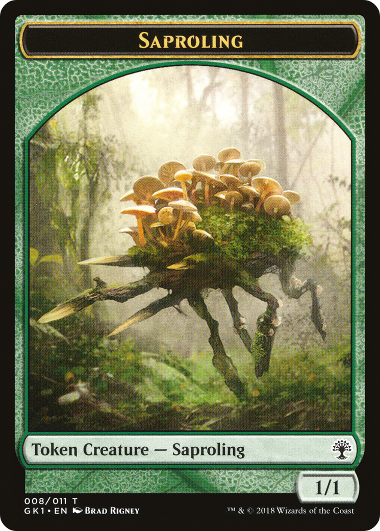Saproling // Wurm Double-Sided Token (GR1-8 // 9) - GRN Guild Kit Tokens