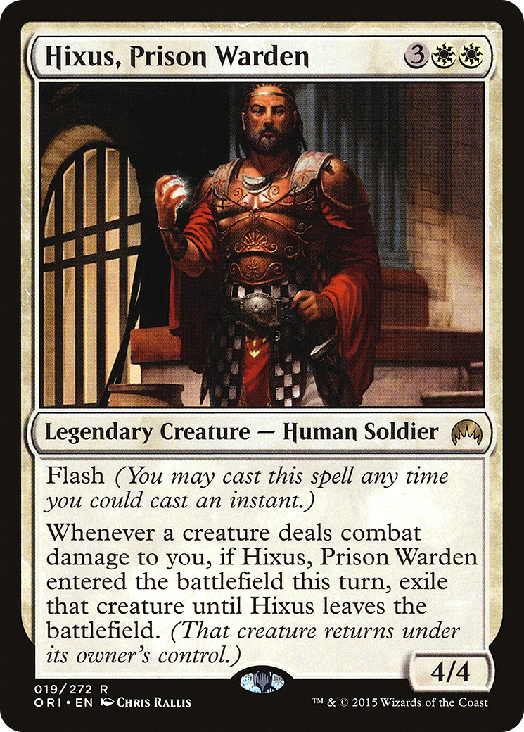 Hixus, Prison Warden (ORI-019) - Magic Origins Foil