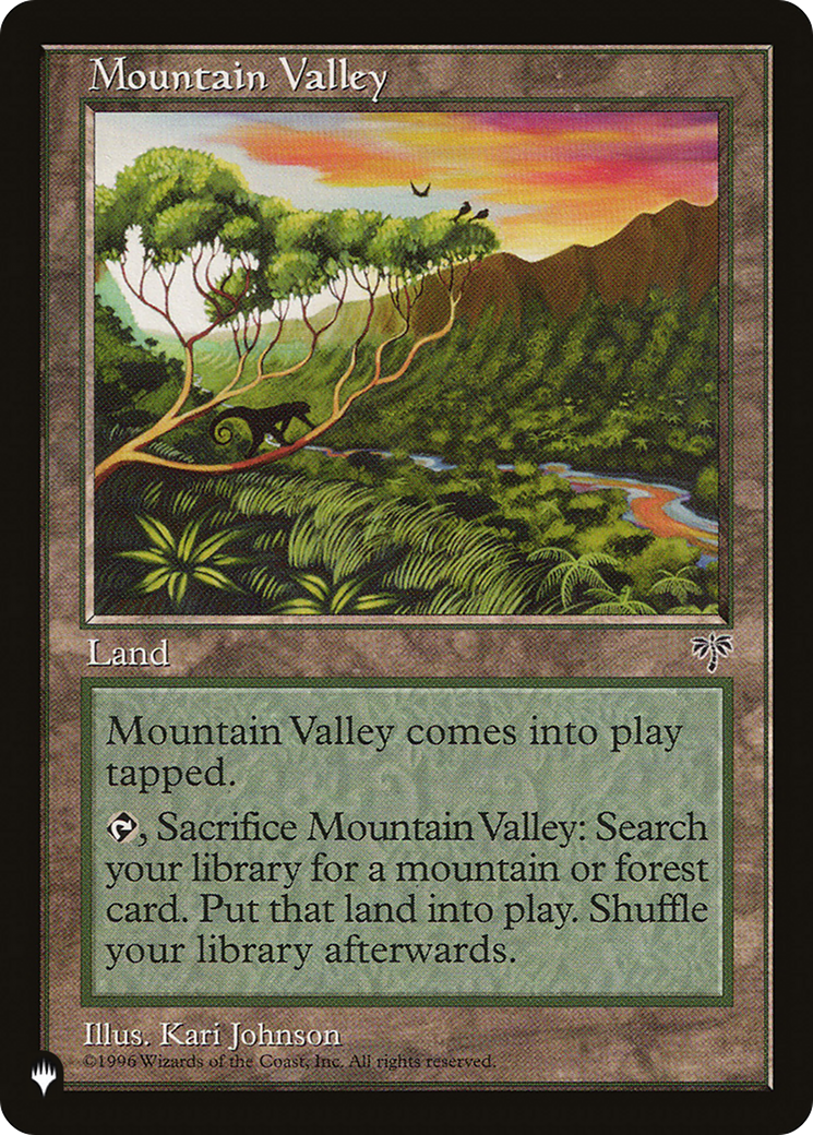 Mountain Valley (LIST-) - The List