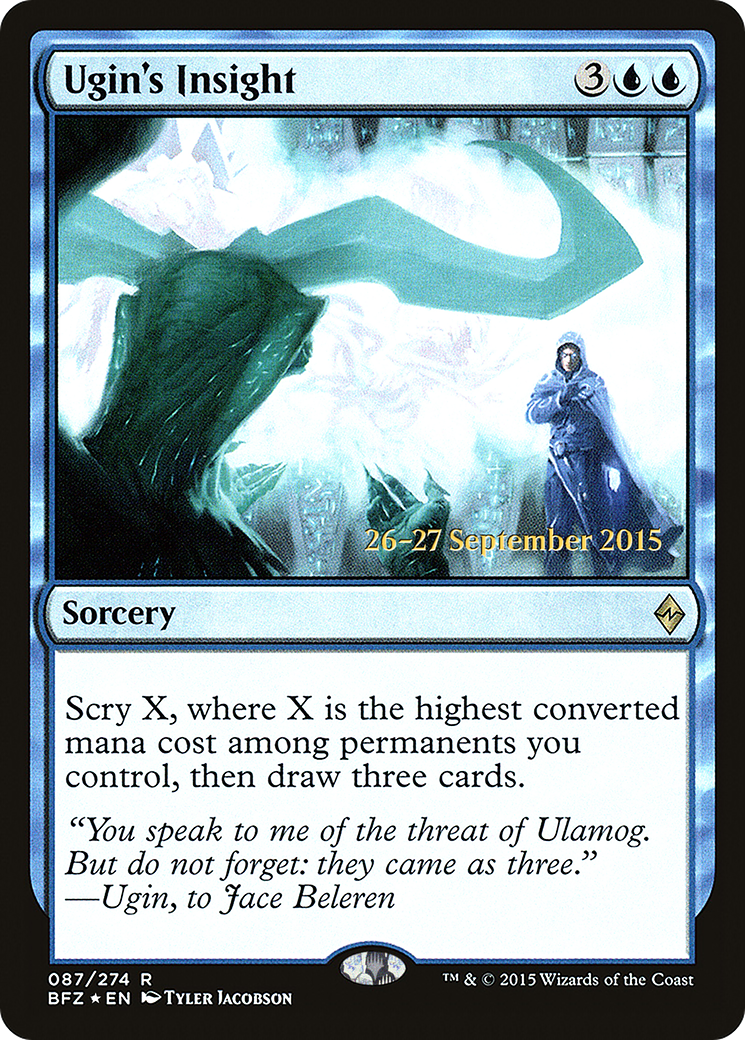 Ugin's Insight (PRE-087) - Battle for Zendikar Promos Foil