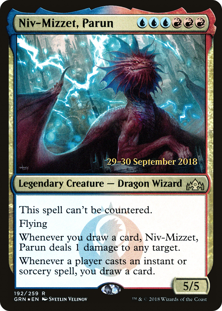 Niv-Mizzet, Parun (PRE-192) - Guilds of Ravnica Promos Foil