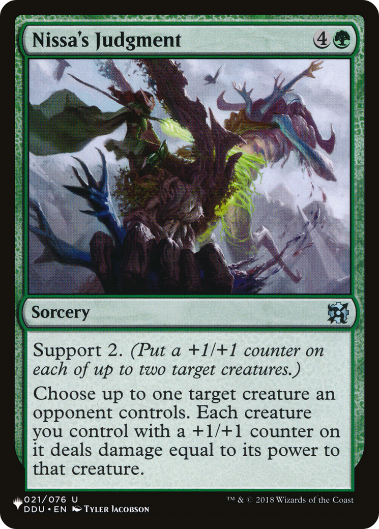 Nissa's Judgment (LIST-021/076) - The List