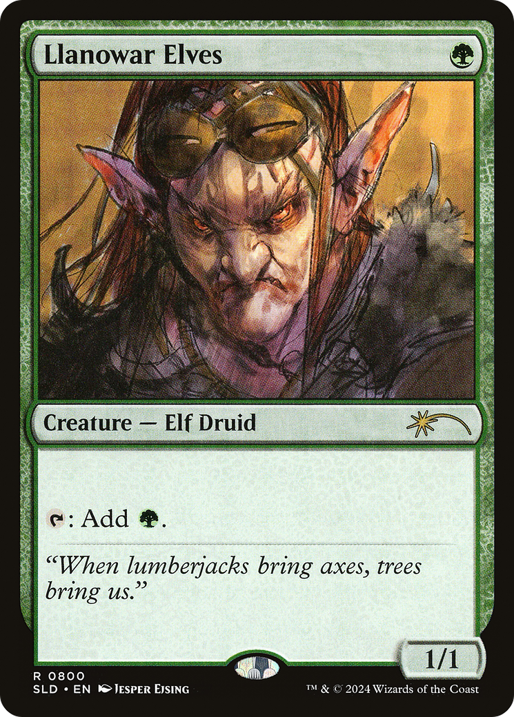 Llanowar Elves (0800) (SLD-800) - Secret Lair Drop