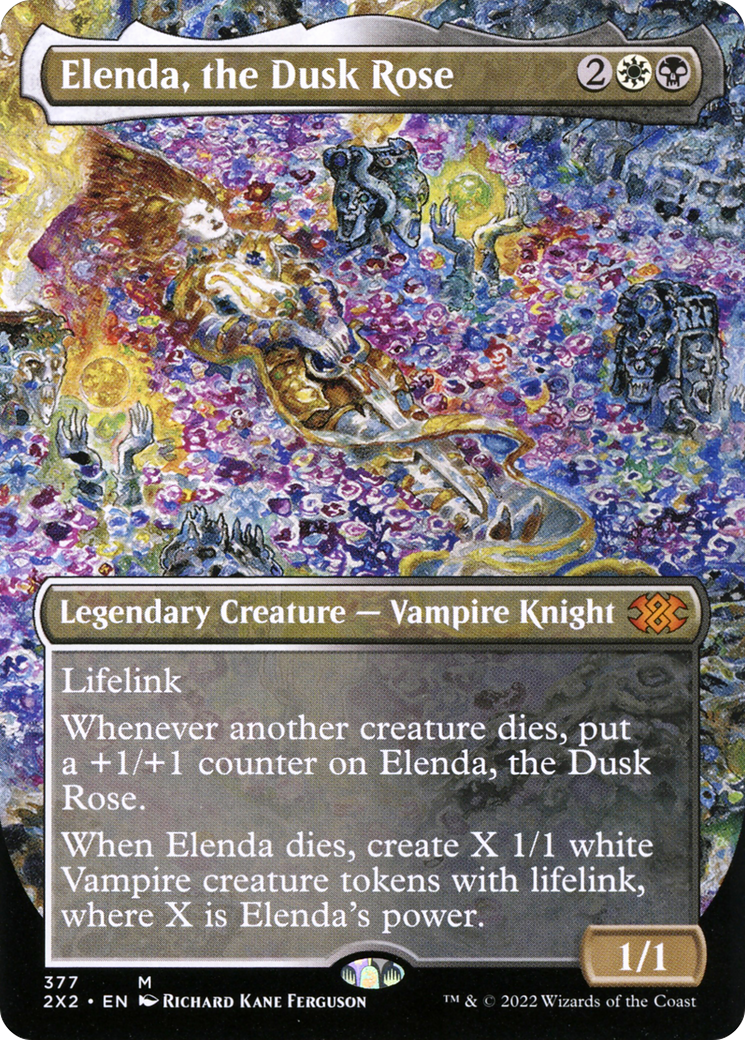 Elenda, the Dusk Rose (Borderless) (2X2-377) - Double Masters 2022 (Borderless)
