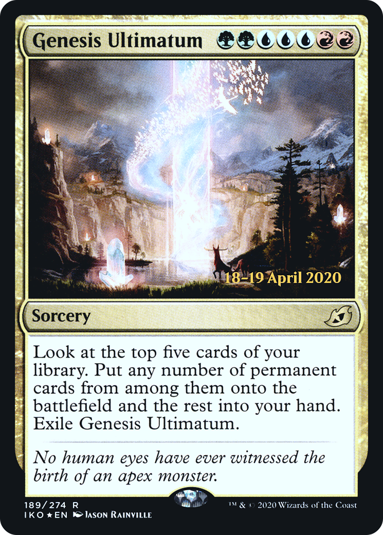 Genesis Ultimatum (PRE-189) - Ikoria: Lair of Behemoths Promos Foil