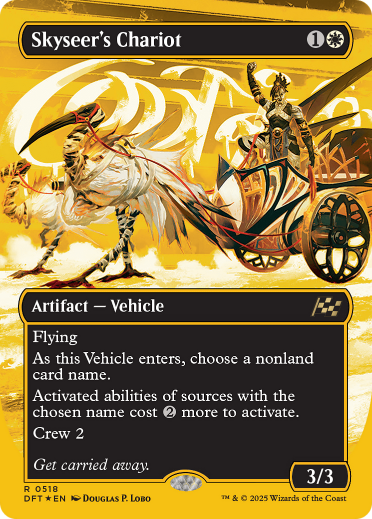Skyseer's Chariot (Borderless) (First-Place Foil) (DFT-518) - Aetherdrift (Borderless) Foil