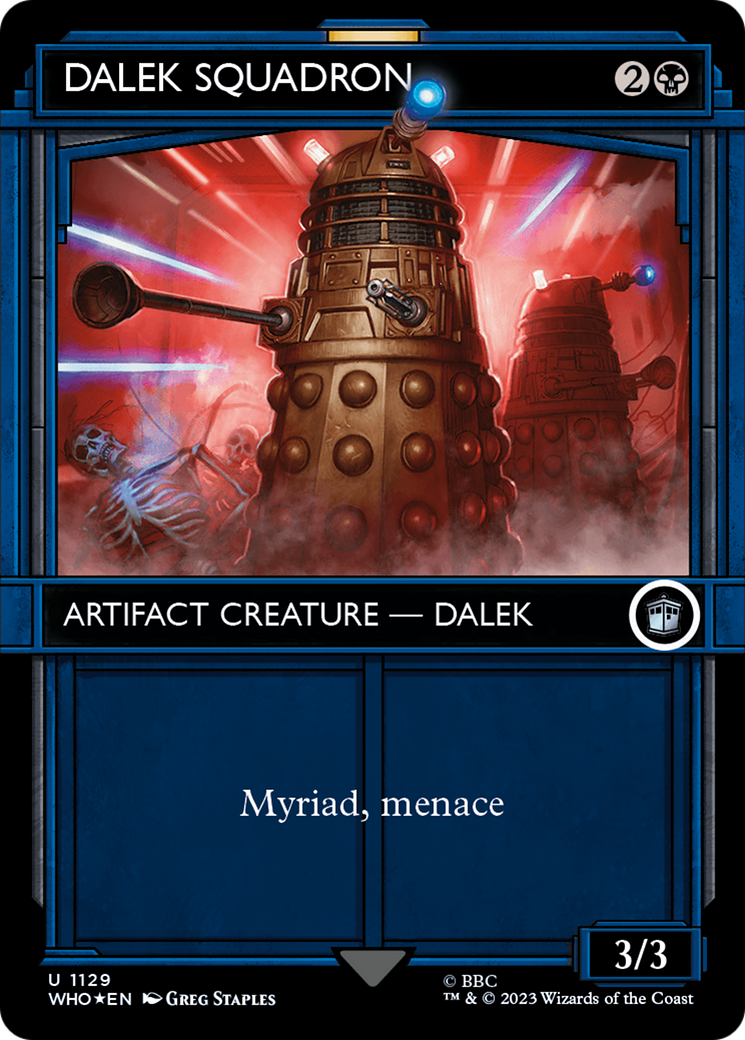 Dalek Squadron (Showcase) (Surge Foil) (WHO-1129) - Doctor Who: (Showcase) (Borderless) Foil